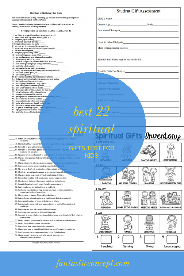 Best 22 Spiritual Gifts Test for Kids Home, Family, Style and Art Ideas